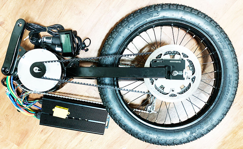 Free shipping 18kw Fastest electric dirt bike mid-drive DIY kit