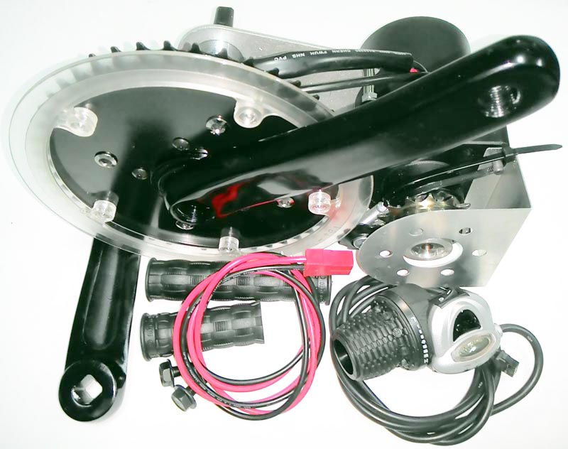 Free shipping Fastest ebike DIY 250/360/500w Double chainwheel kit
